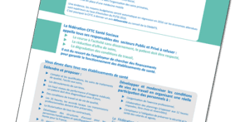 Tract à diffuser <br/>La santé en danger <br/>