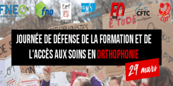 Orthophonistes unis pour défendre l&rsquo;accès aux soins le 29 mars