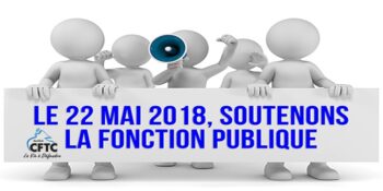 Soutenir les fonctionnaires le 22 mai 2018