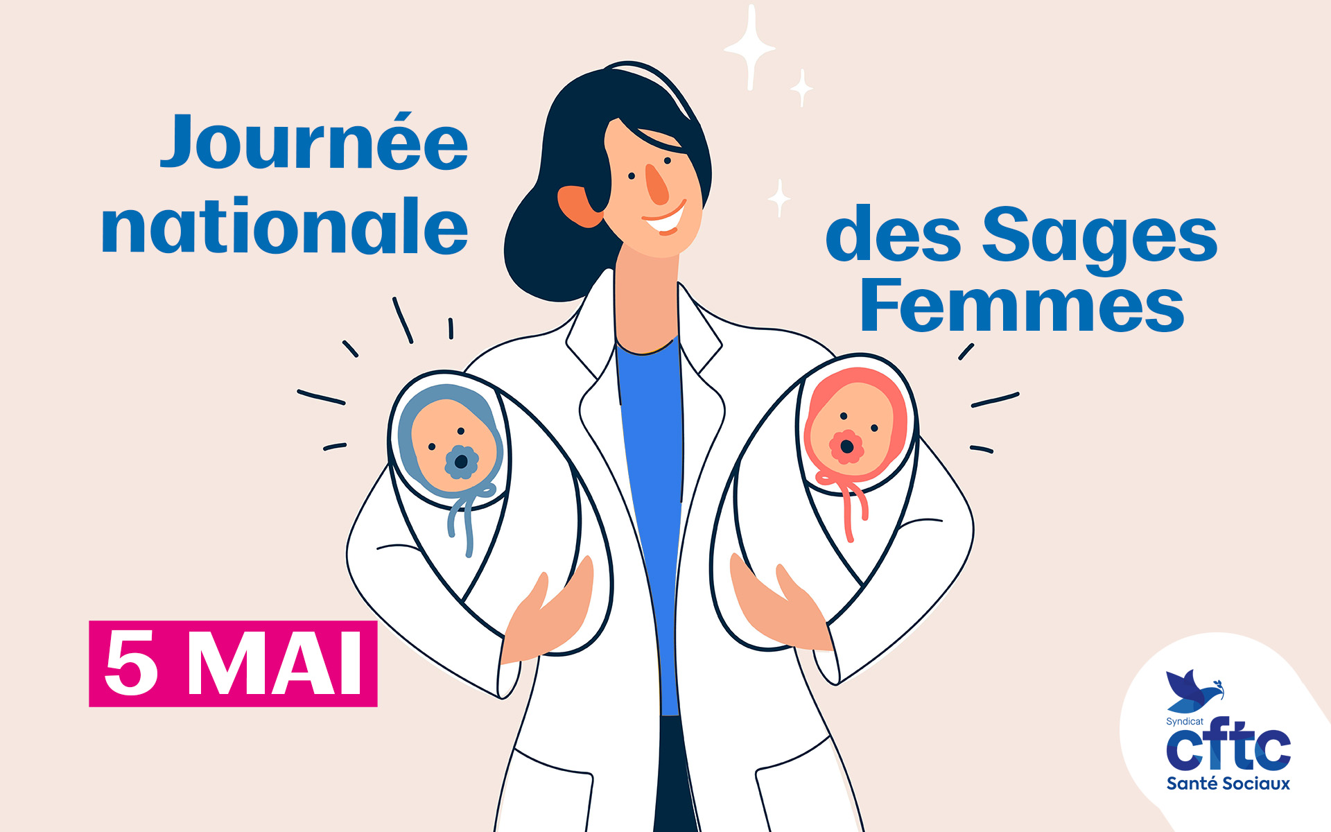 Célébrer, reconnaître, agir : la CFTC aux côtés des sages-femmes