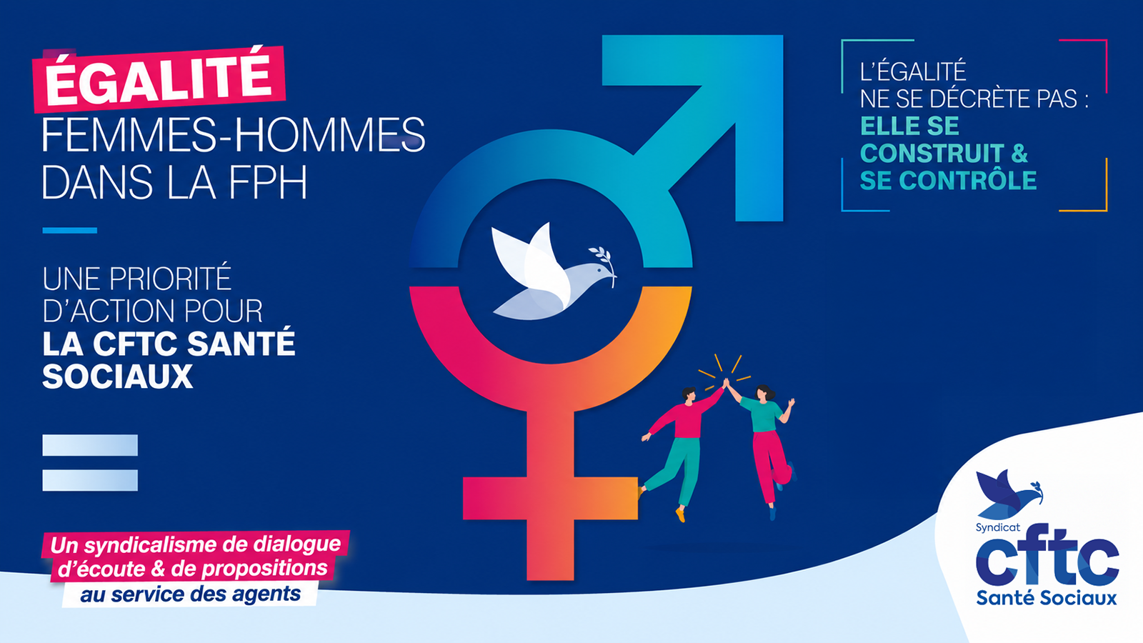 Égalité Femmes Hommes dans la FPH : une priorité d’action pour la CFTC Santé Sociaux